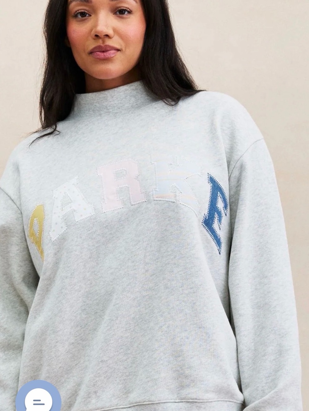 PARKE PATCHWORK MOCKNECK *Sold out* - size S/M HERTIAGE